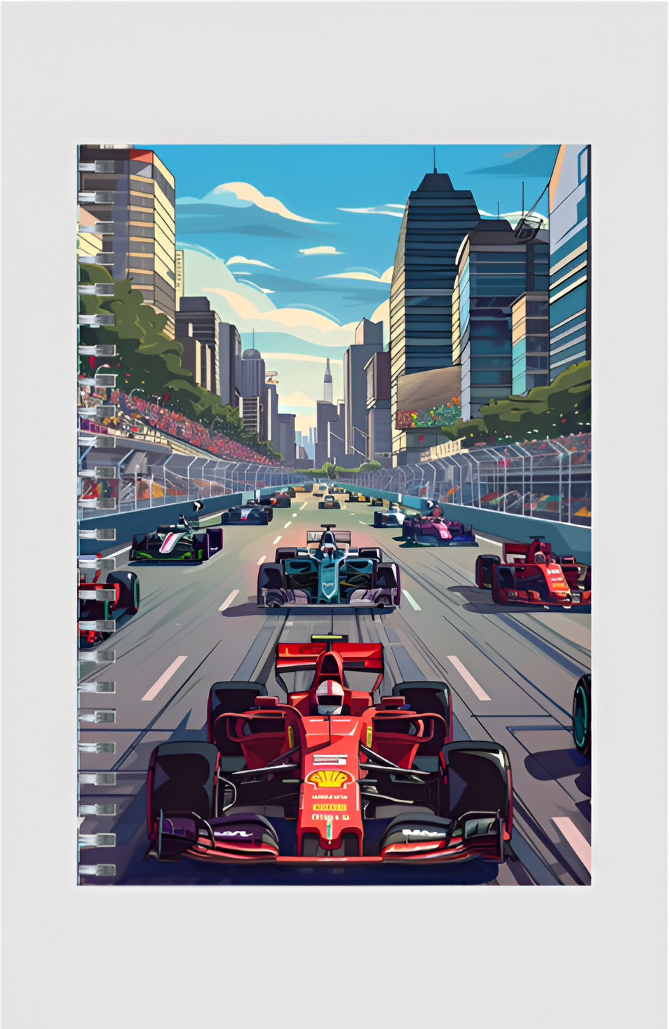 Urban Grand Prix: Formula 1 Racing Notepad